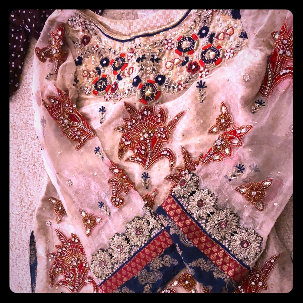 Fancy Pakistani sharara dress